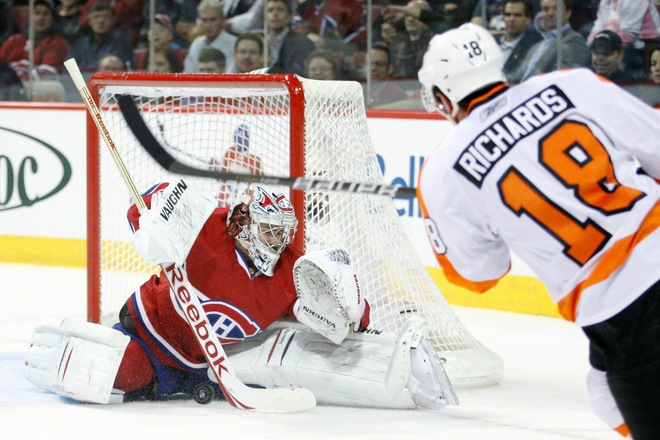 Flyers vs. Canadiens: Price is Perfect, Richards Fusses