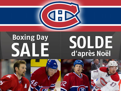 Montreal Canadiens’ Boxing Day Sale