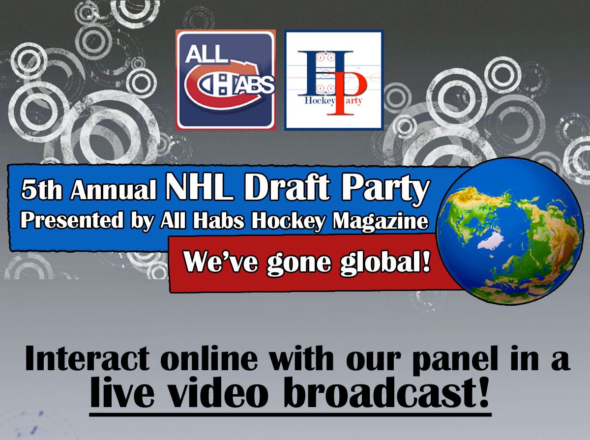 Watch All Habs Draft Coverage With Your Comments, Chat