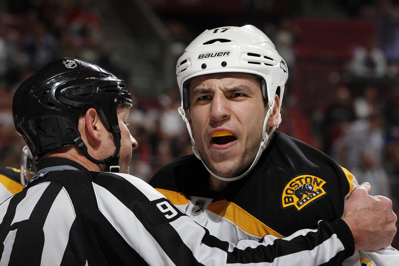 Mike Weaver Gets Under Skin of Bruins Milan Lucic [VIDEO]