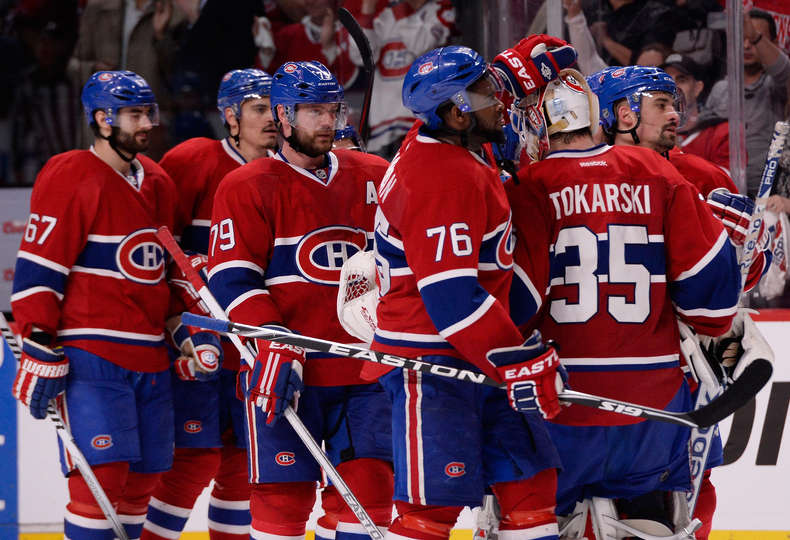 Subban Celebrates Win With a Kiss for Tokarski