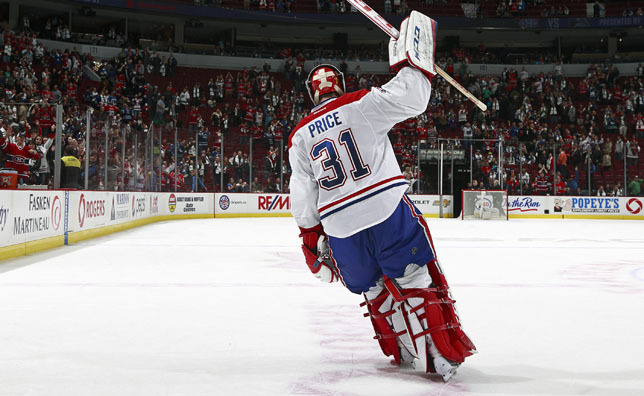 Canadiens Carey Price Earns Molson Cup for November