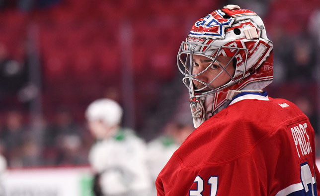 Canadiens Carey Price Named NHL`s Second Star of the Month