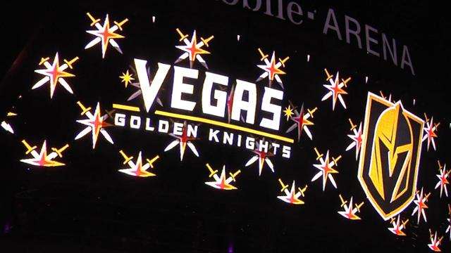 Vegas Golden Knights name in lights