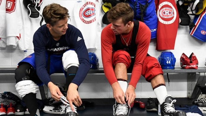 Jesperi Kotkaniemi and Ryan Poehling