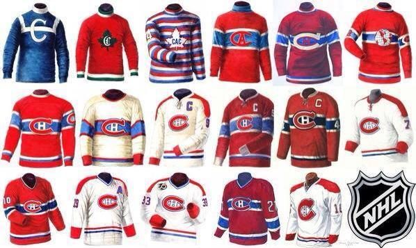 Montreal Canadiens: Jerseys Through the Ages